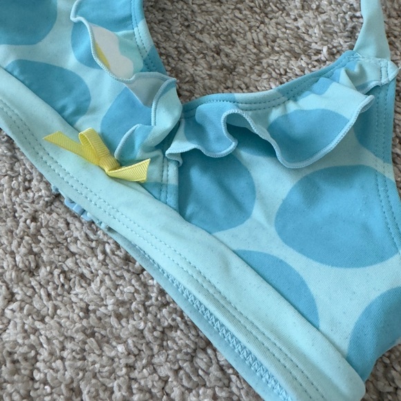 Gymboree Girl’s blue polka dot Two Piece bikini bathing suit Swimsuit Size 5 - Picture 6 of 10
